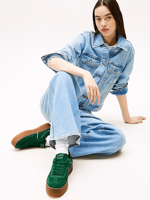 Γυναικεία The Greenwich Sneakers Πράσινα Tommy Jeans EN0EN02734-L2P