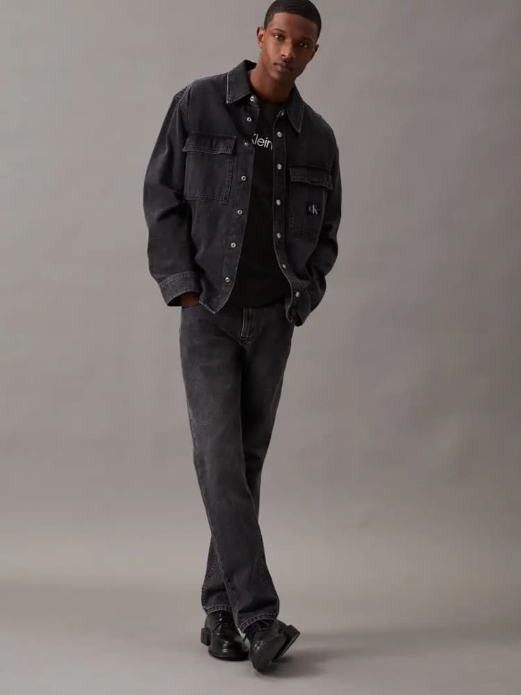 CALVIN KLEIN JEANS CORE INSTITUTIONAL LOGO SLIM TEE J30J322552-BEH Black