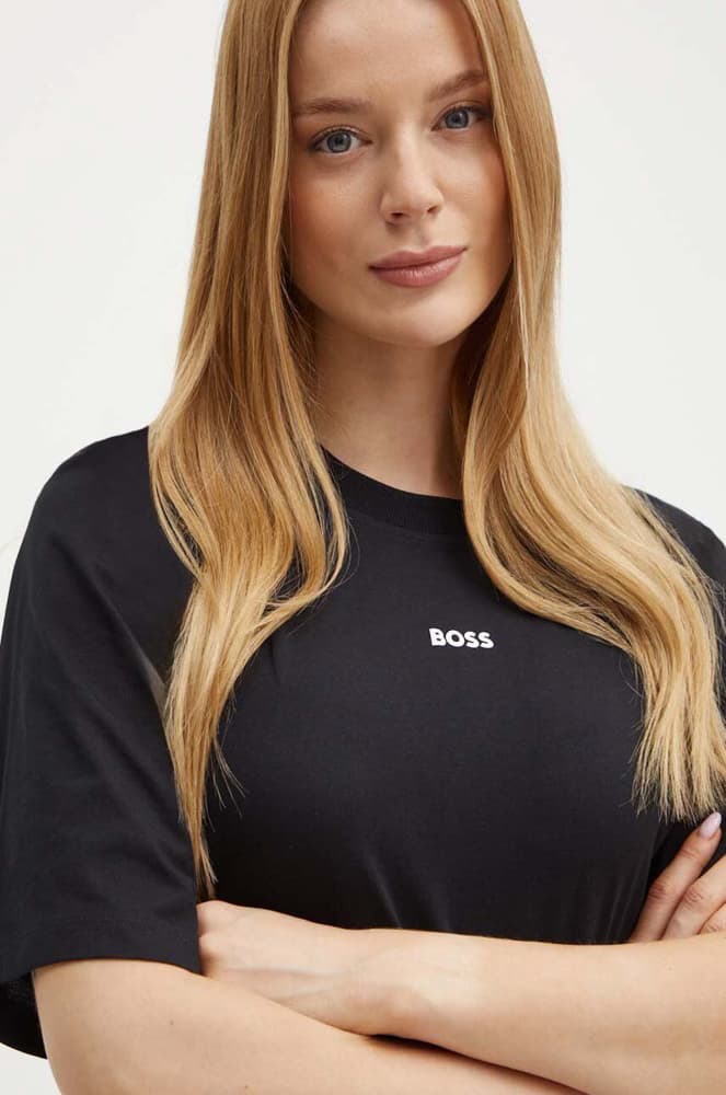 Γυναικείο C_Enis Small Logo T-Shirt Μαύρο Boss 50523256-001