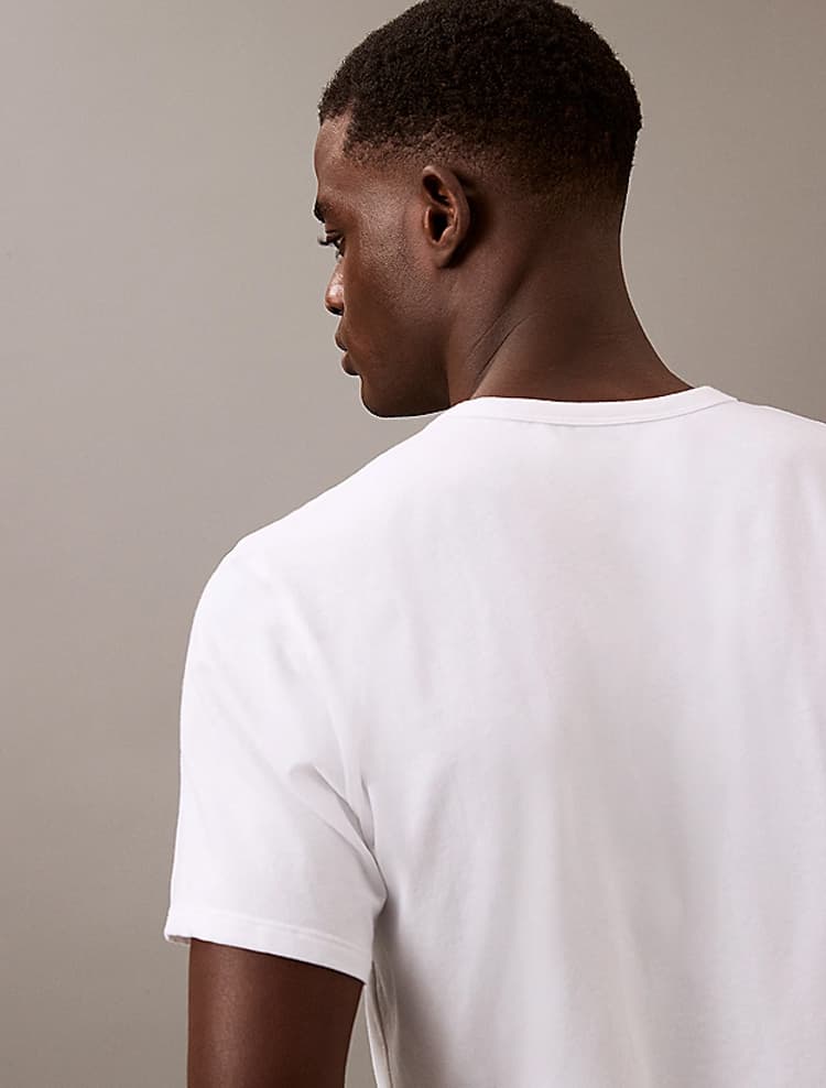 Ανδρικό Σετ T-shirt 3 Τεμαχίων Λευκό Calvin Klein LV00NB4185-100