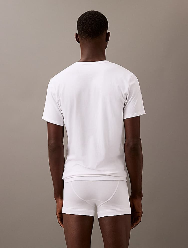 Ανδρικό Σετ T-shirt 3 Τεμαχίων Λευκό Calvin Klein LV00NB4185-100