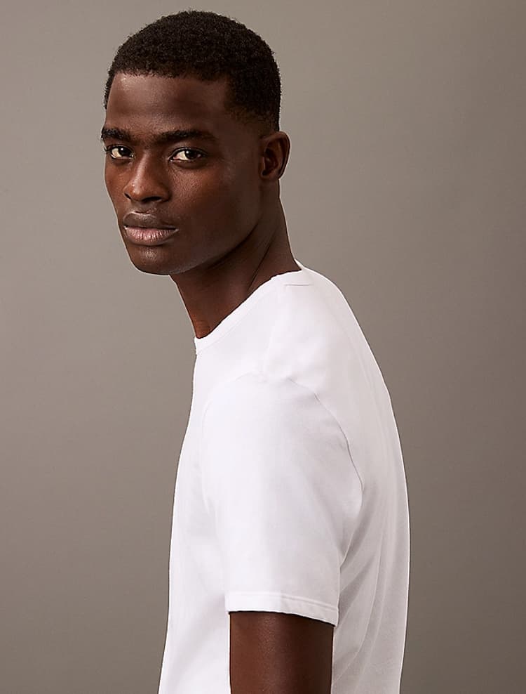 Ανδρικό Σετ T-shirt 3 Τεμαχίων Λευκό Calvin Klein LV00NB4185-100