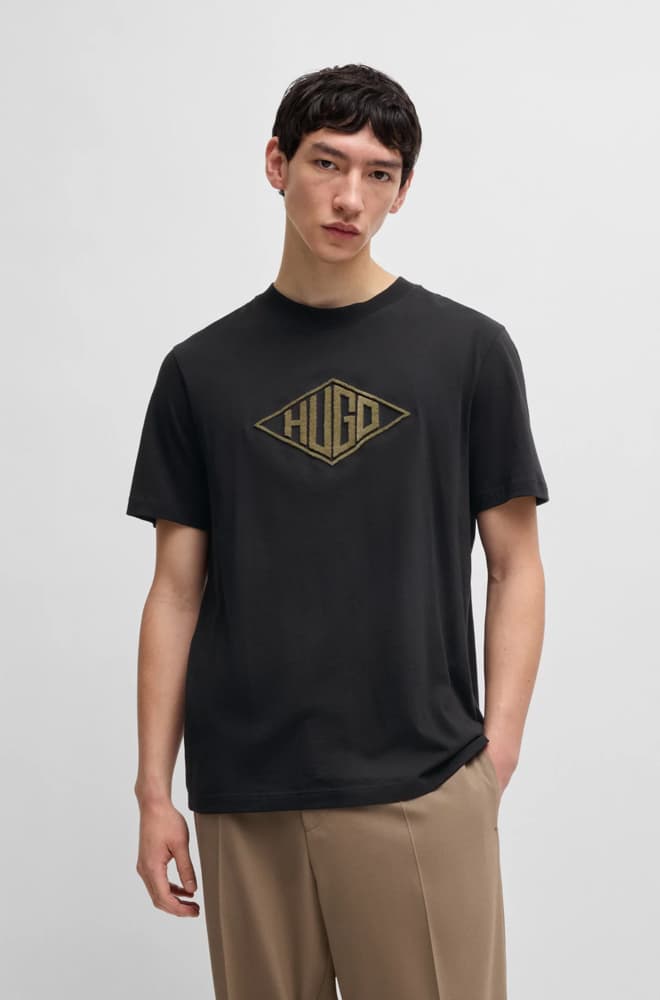 Men's T-Shirts Hugo Black