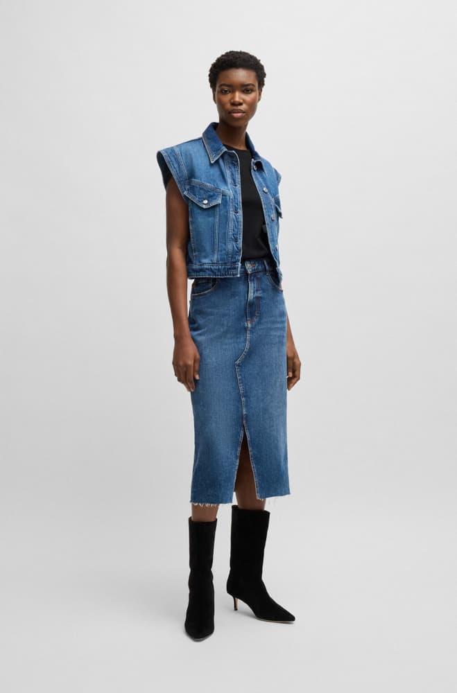 Γυναικείο C_Esogo 2 T-Shirt Μαύρο Boss 50536628-002