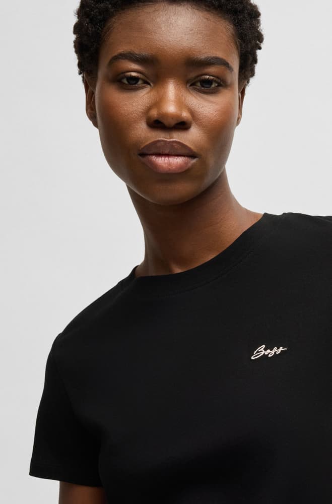 Γυναικείο C_Esogo 2 T-Shirt Μαύρο Boss 50536628-002