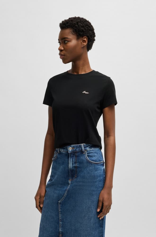 Γυναικείο C_Esogo 2 T-Shirt Μαύρο Boss 50536628-002