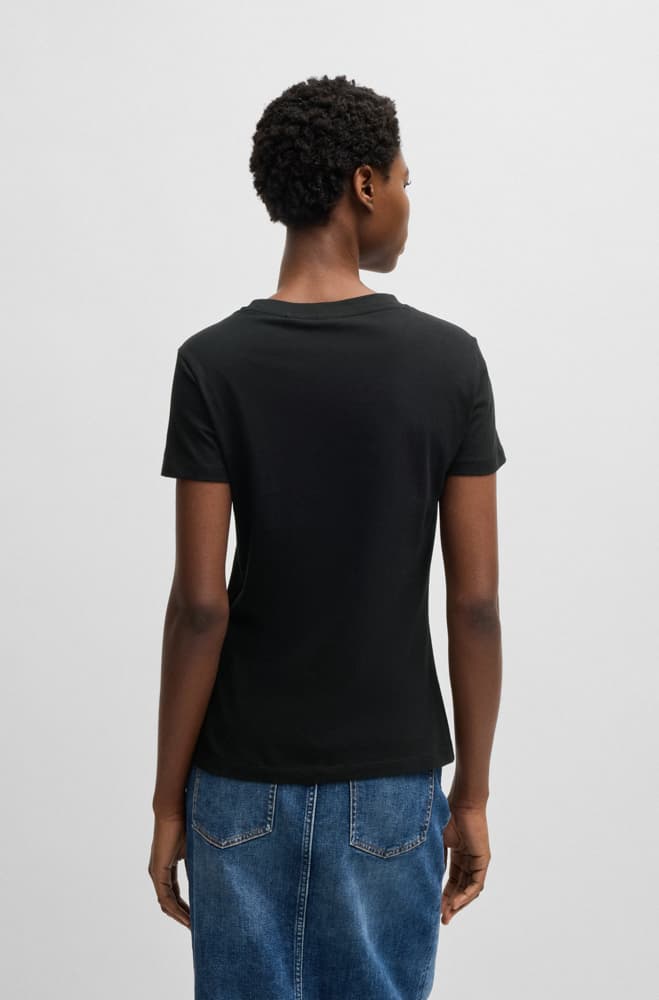 Γυναικείο C_Esogo 2 T-Shirt Μαύρο Boss 50536628-002