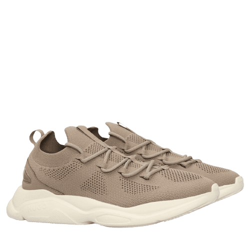 Ανδρικά Leon Runn Kn Lace Up Sneakers Γκρι Hugo 50541684-242