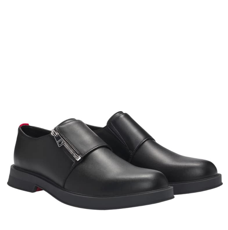 Ανδρικά Δερμάτινα Lenner Monk Παπούτσια Μαύρα Hugo 50536255-001