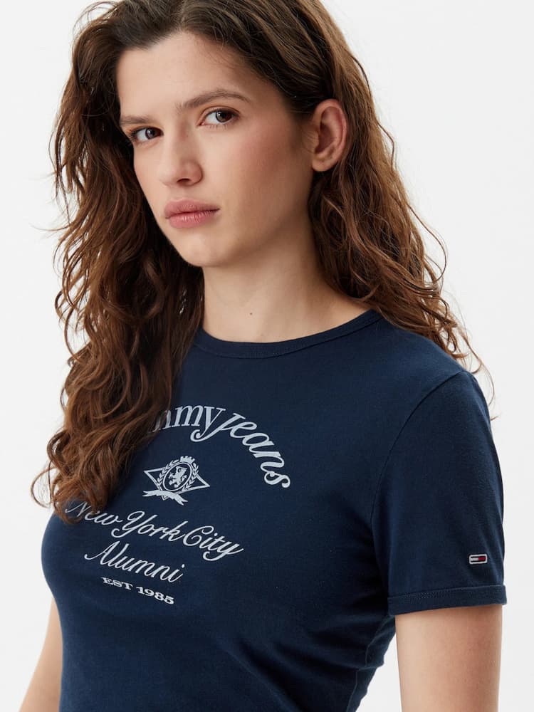 Γυναικείο Crest NYC T-shirt Navy Μπλε Tommy Jeans DW0DW20323-C1G