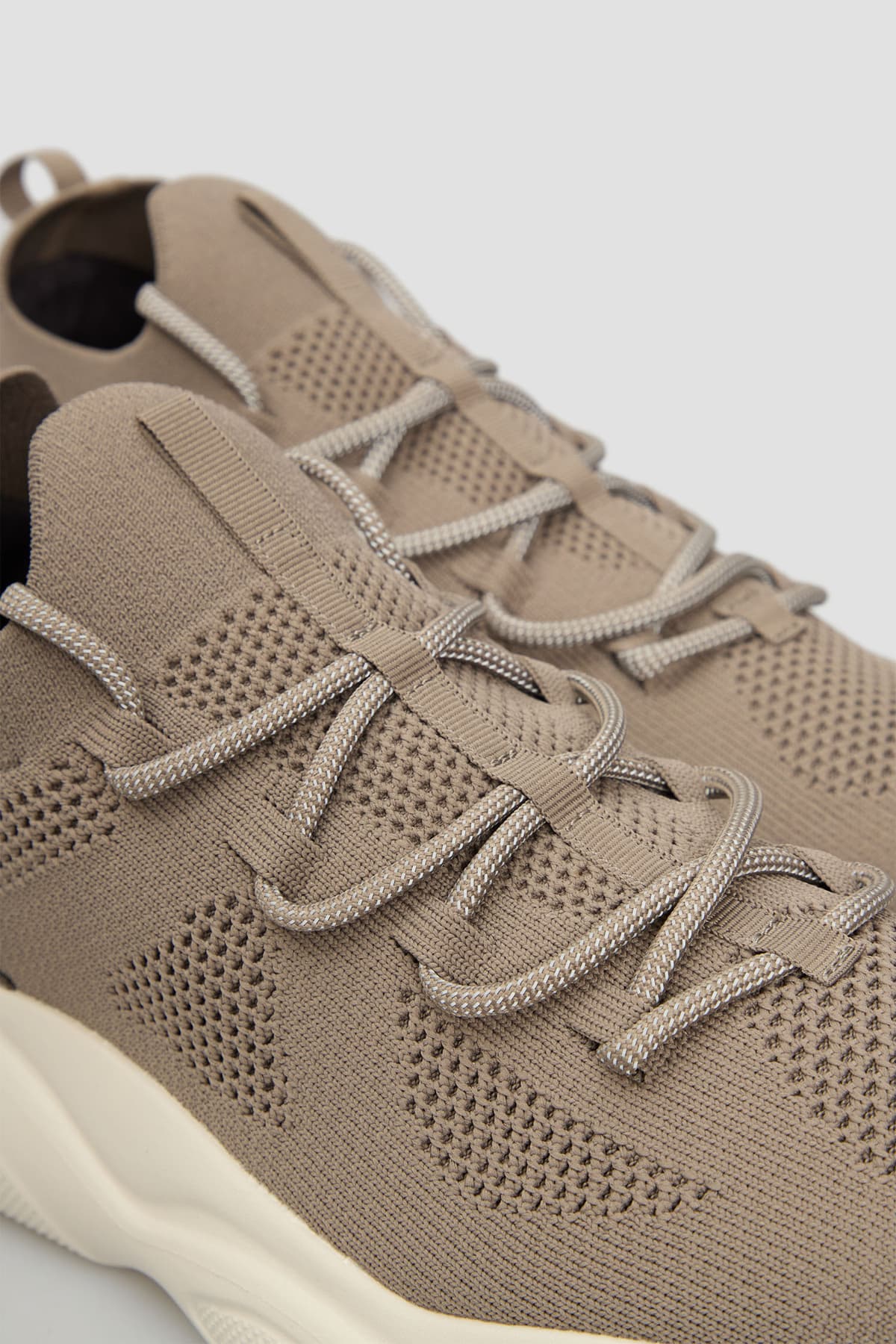 Ανδρικά Leon Runn Kn Lace Up Sneakers Γκρι Hugo 50541684-242