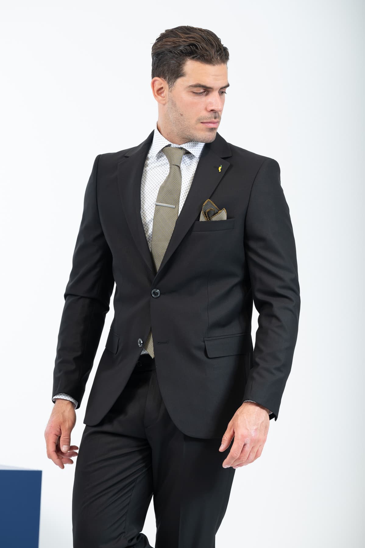 Ανδρικό Κοστούμι Μαύρο Vittorio DIGIO-BLACK