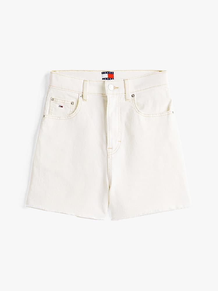 Γυναικείο Mom Τζιν Σορτς Εκρού Tommy Jeans DW0DW20093-1CE