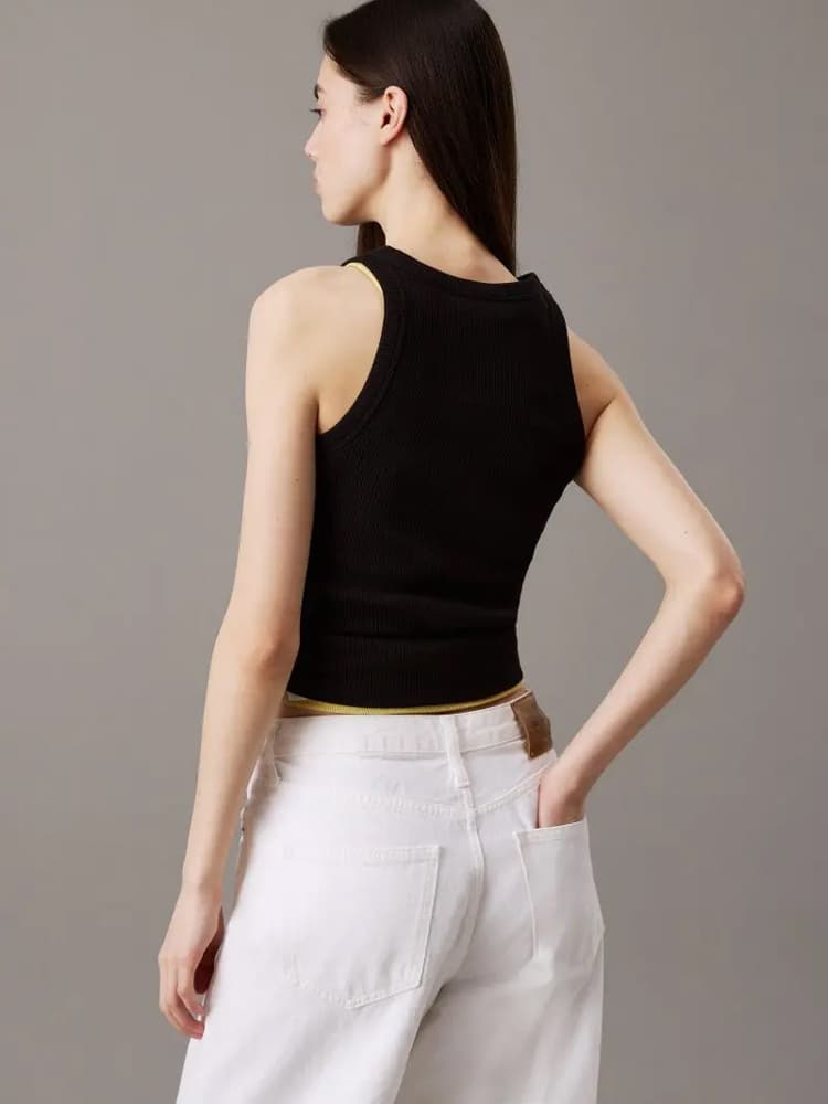 Γυναικείο Monologo Tank Top Μαύρο Calvin Klein J20J225301-BEH