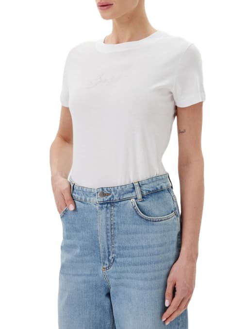 Γυναικείο C Esogo 2 MA Crystal T-Shirt Λευκό Boss 50538826-101