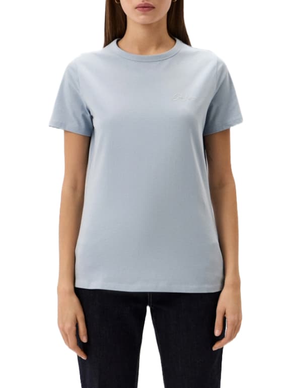 BOSS T-SHIRT C_ELOGO_PRINT_7 LOGO ΛΕΥΚΟ