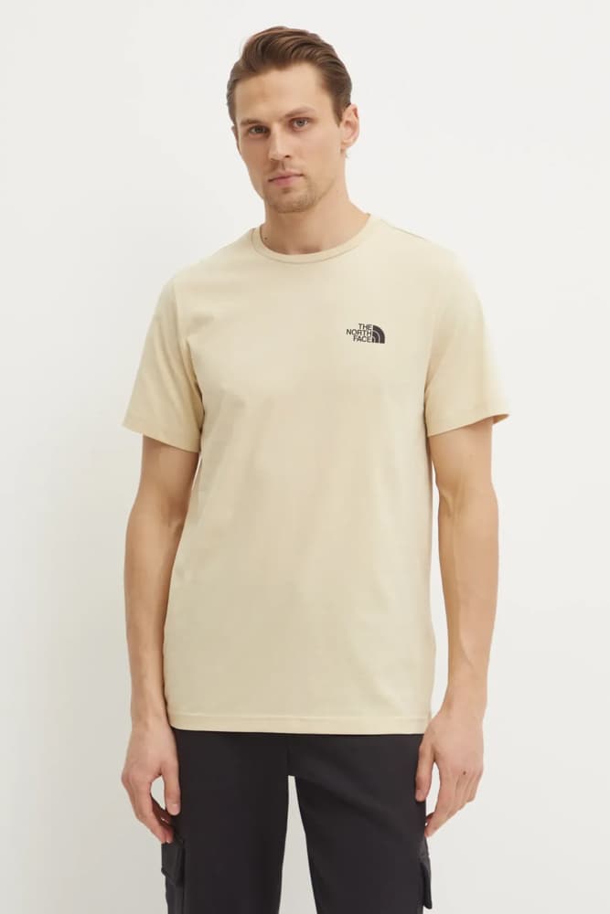 Ανδρικό S/S Simple Dome T-shirt Μπεζ The North Face NF0A87NG-3X41