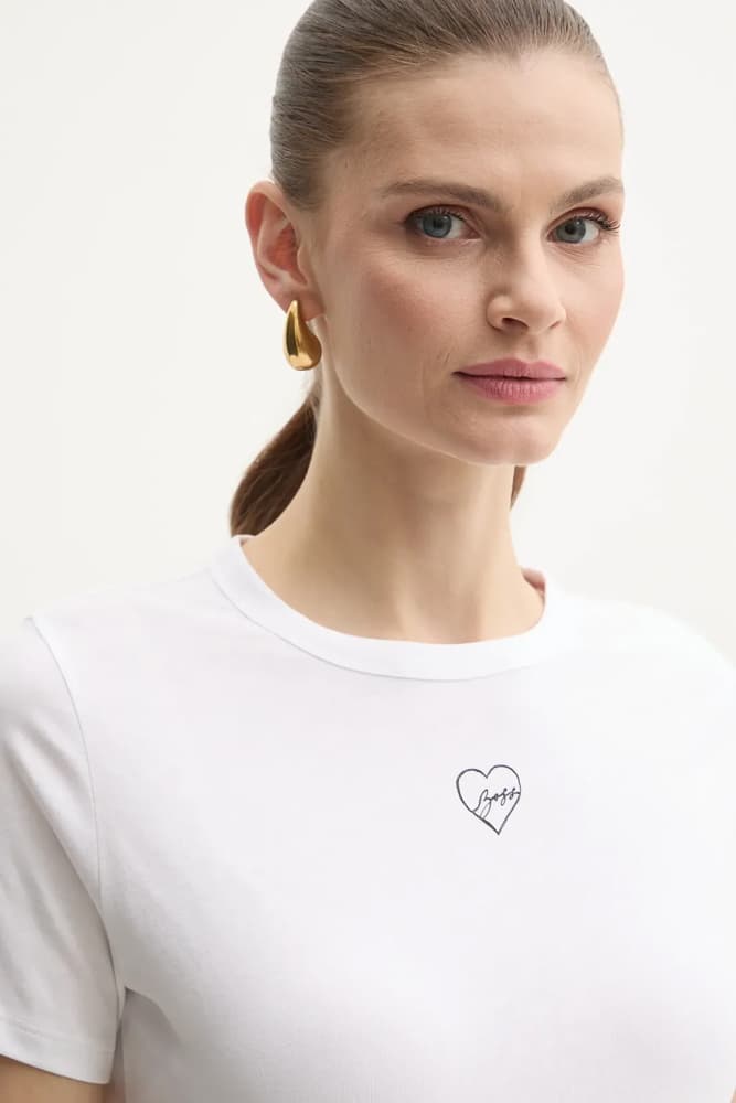 Γυναικείο C_Elogo 21 T-Shirt Λευκό Boss 50540260-101