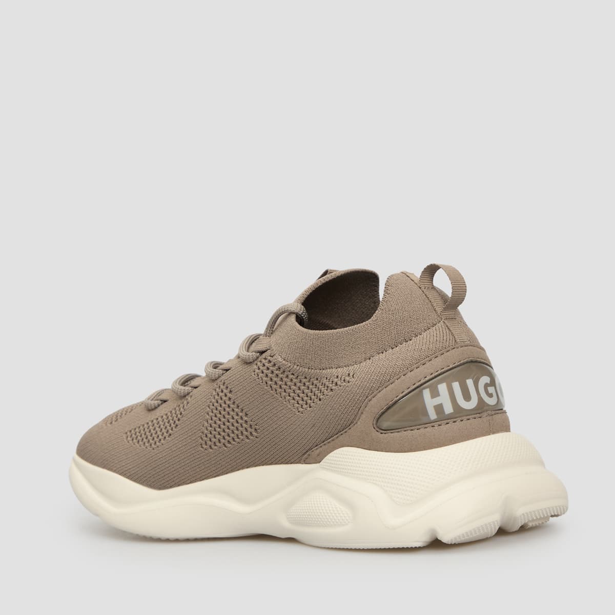 Ανδρικά Leon Runn Kn Lace Up Sneakers Γκρι Hugo 50541684-242