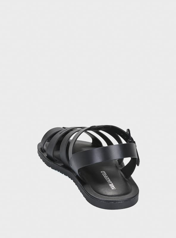Ανδρικά Δερμάτινα Σανδάλια Μαύρα Karl Lagerfeld KL70223-000 BLACK