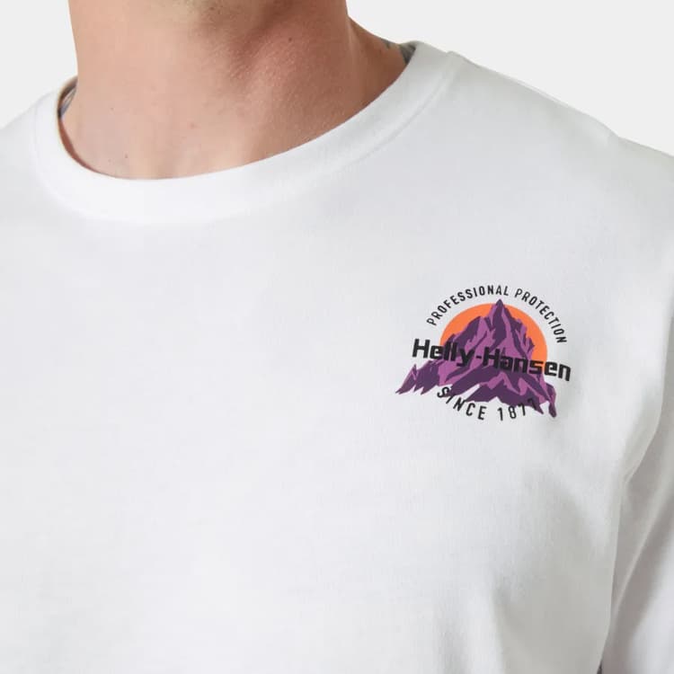 Ανδρικό Core Graphic T-shirt 2.0 Λευκό Helly Hansen 54599-002
