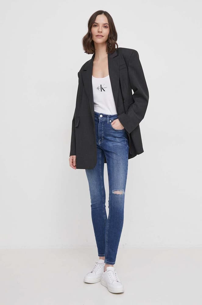 Γυναικείο Monologo Tank Top Λευκό Calvin Klein J20J223105-YAF