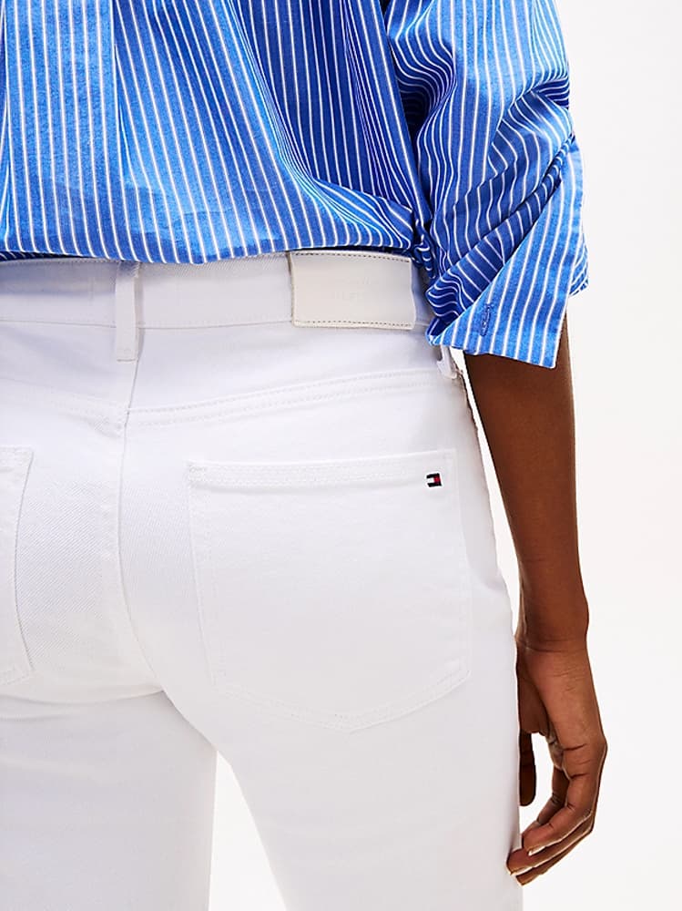 Γυναικείο Bootcut Τζιν Λευκό Tommy Hilfiger WW0WW44362-YCF