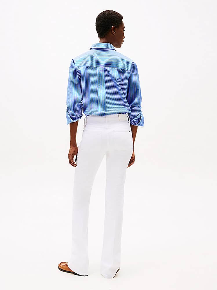 Γυναικείο Bootcut Τζιν Λευκό Tommy Hilfiger WW0WW44362-YCF