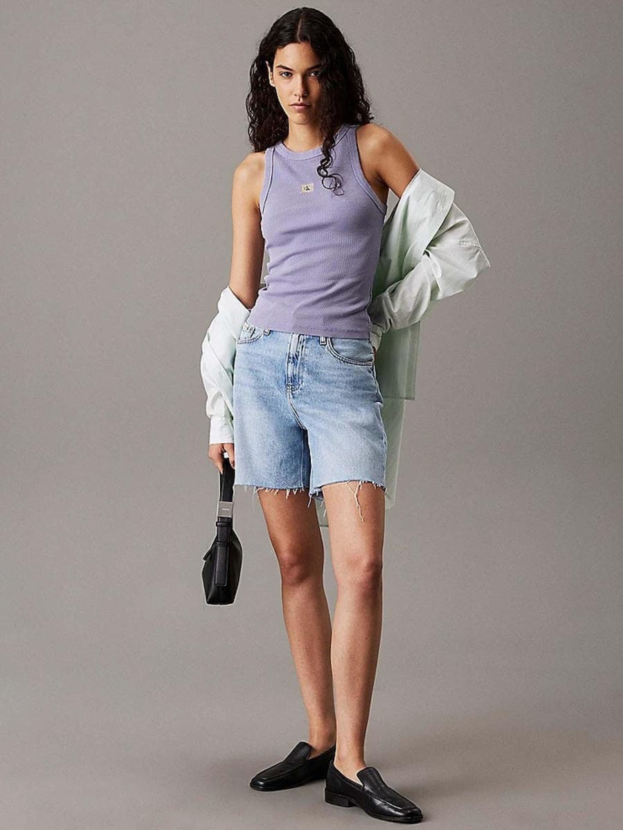 Γυναικεία Τζιν Βερμούδα Μπλε Calvin Klein J20J225155-1AA