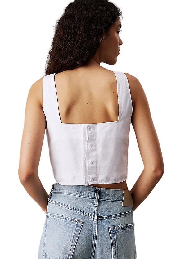 Γυναικείο Top Λευκό Calvin Klein J20J225347-YAA