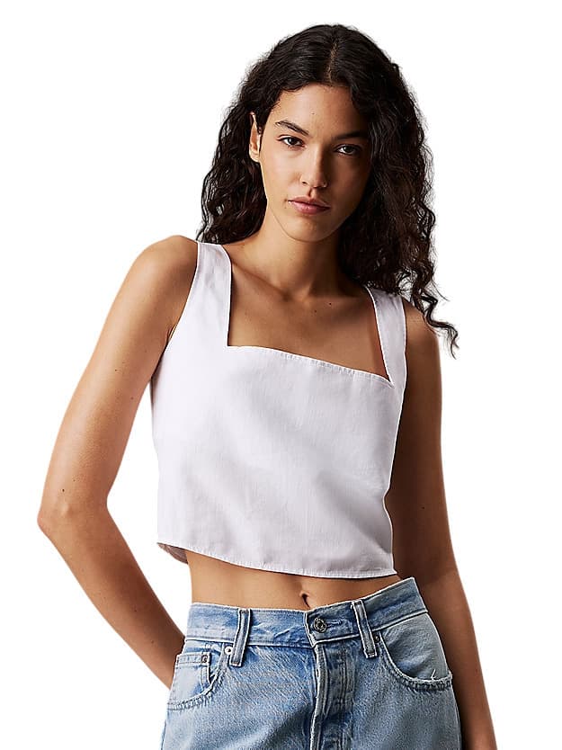 Γυναικείο Top Λευκό Calvin Klein J20J225347-YAA