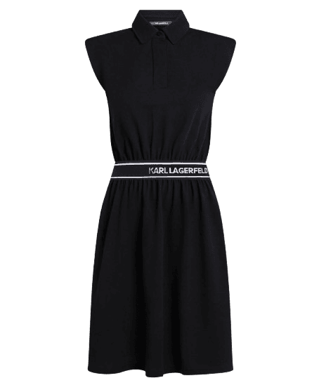 Γυναικείο Polo Φόρεμα Λευκό Karl Lagerfeld A2W13038-100 White