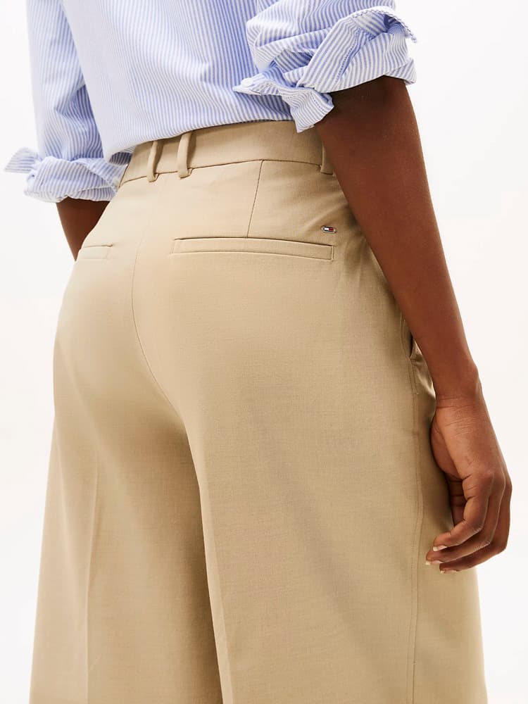 Γυναικείο Παντελόνι Μπεζ Tommy Hilfiger WW0WW45463-AEG