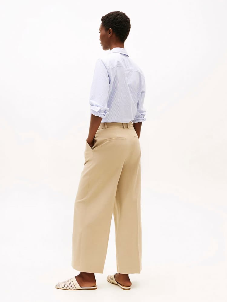 Γυναικείο Παντελόνι Μπεζ Tommy Hilfiger WW0WW45463-AEG