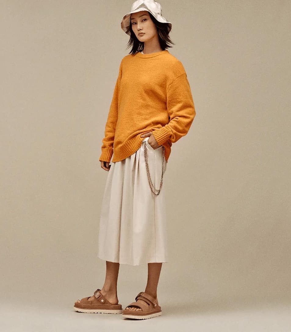 Γυναικεία Goldenstar Glide Σανδάλια Καφέ UGG 1167399-CHE