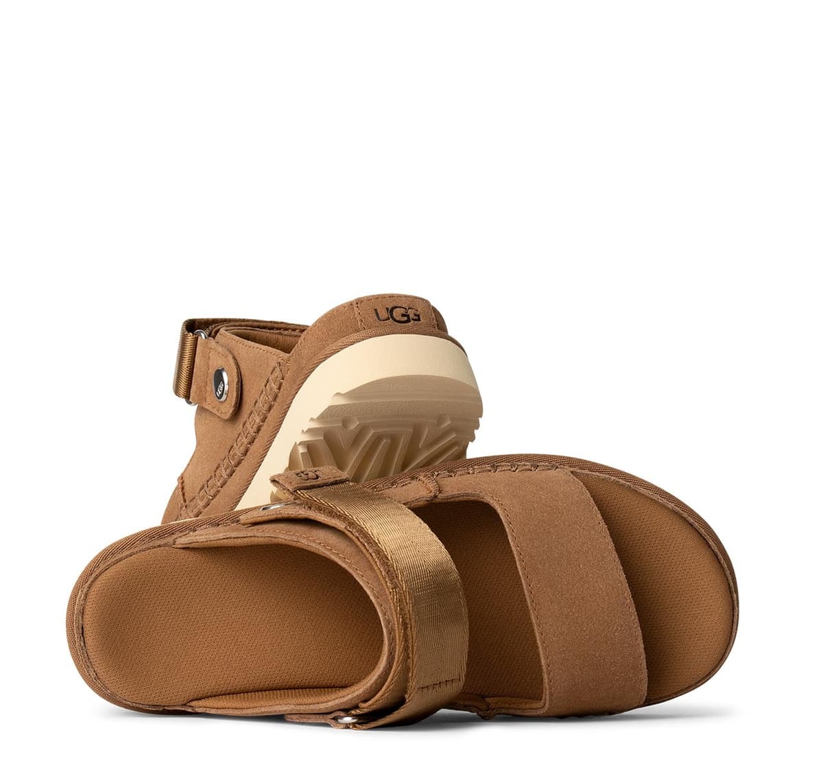 Γυναικεία Goldenstar Glide Σανδάλια Καφέ UGG 1167399-CHE