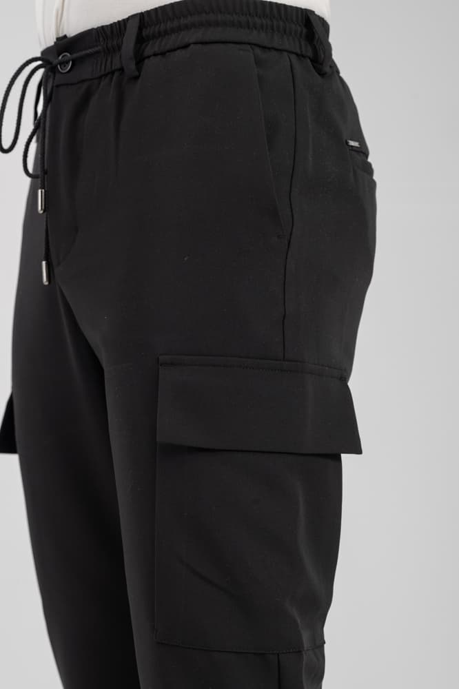 Ανδρικό Cargo Παντελόνι Μαύρο Vittorio MIZZANO-BLACK