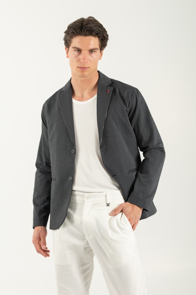 Ανδρικό Σακάκι Μαύρο Vittorio 25GERANO-BLACK