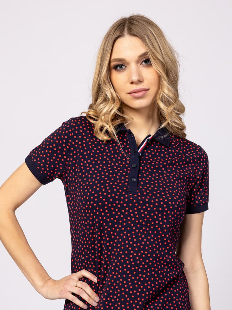 Γυναικείο Vecras25 Polo Φόρεμα Navy Μπλε Heavy Tools T24006-POLKA