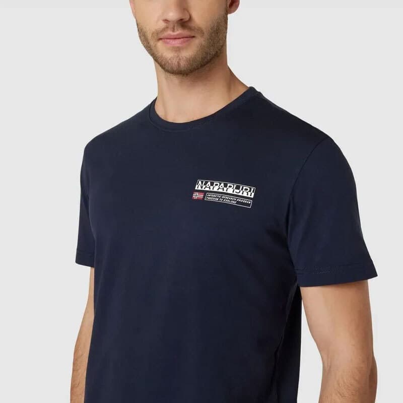 Ανδρικό S-Kasba T-shirt Navy Μπλε Napapijri NP0A4HQQ-1761