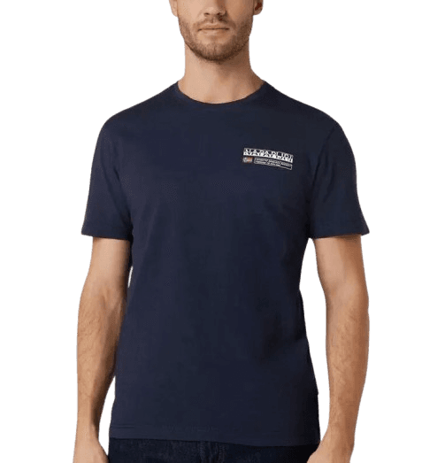 Ανδρικό S-Kasba T-shirt Navy Μπλε Napapijri NP0A4HQQ-1761