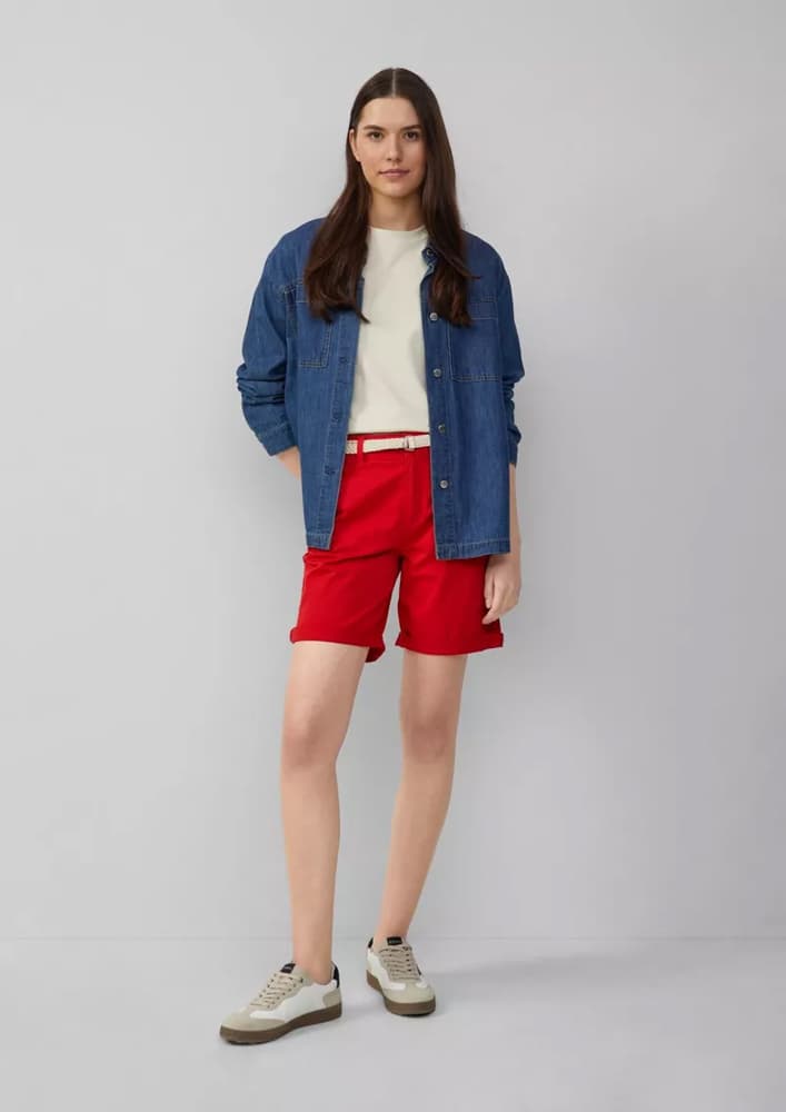 Γυναικείο Σορτς Κόκκινο S.Oliver 2161341-3090