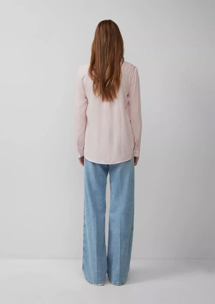 Γυναικείο Ριγέ Πουκάμισο Ροζ S.Oliver 2163647-41G9