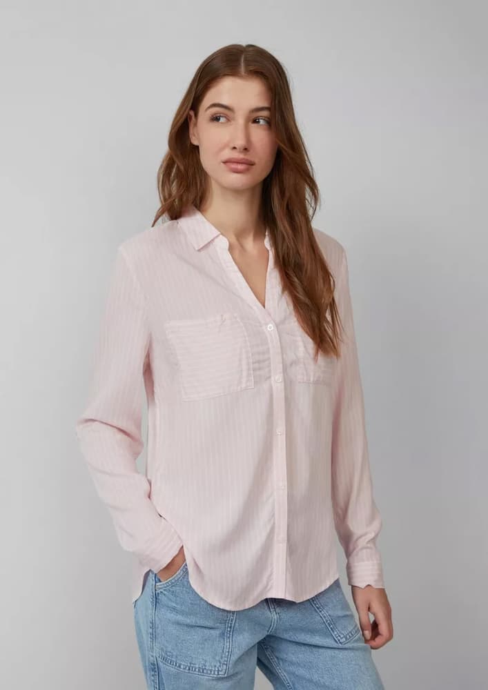Γυναικείο Ριγέ Πουκάμισο Ροζ S.Oliver 2163647-41G9