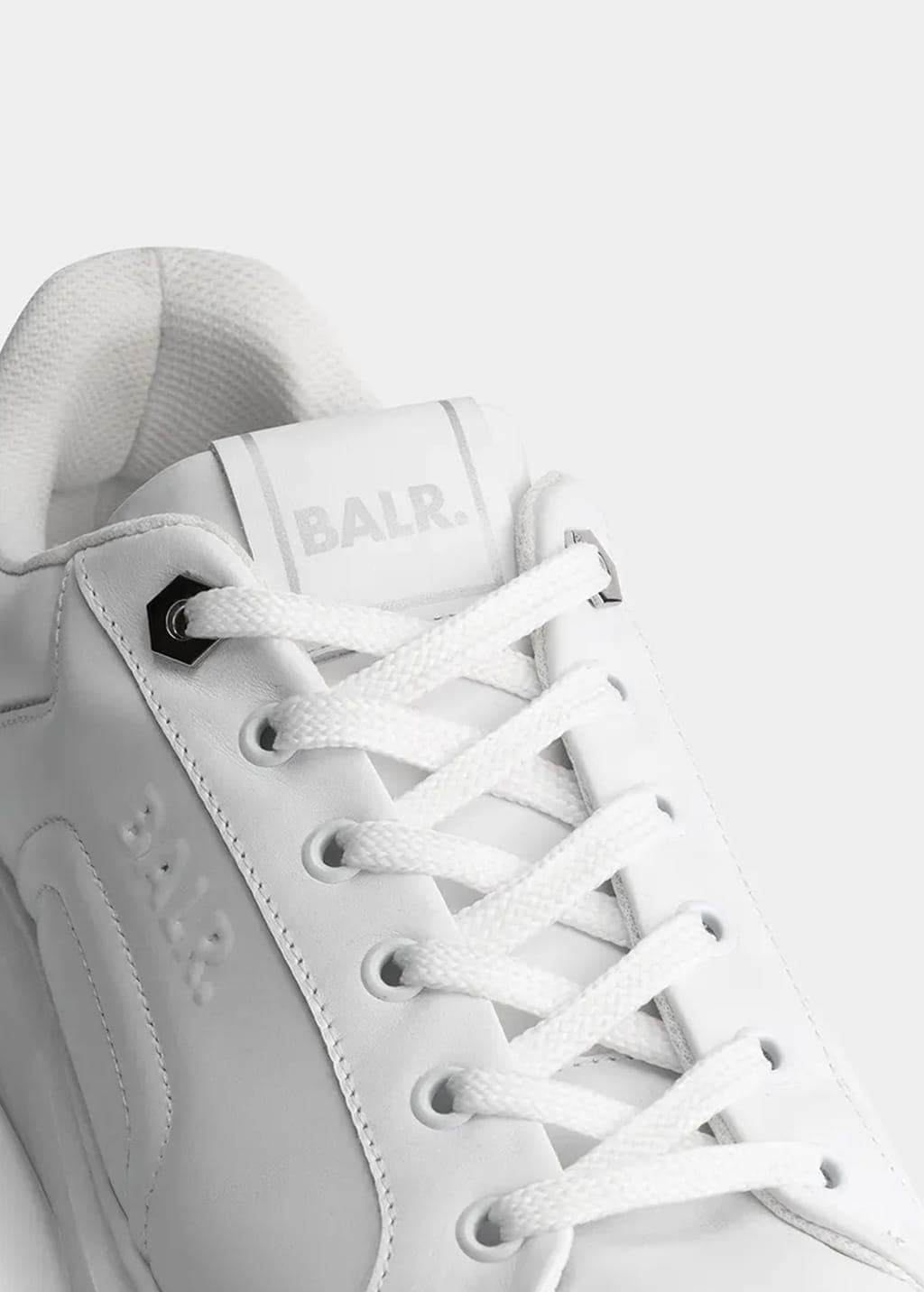 Ανδρικά Δερμάτινα Phat Q Sneakers Λευκά BALR. B1511 1050-WHITE