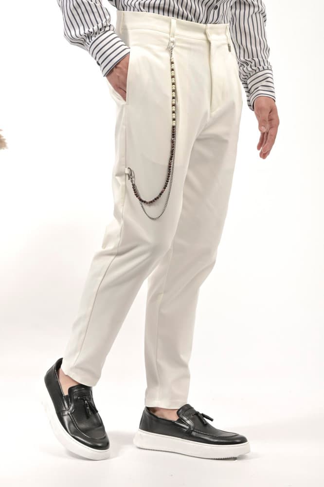 Ανδρικό Παντελόνι Off White Vittorio 24VARESE-OFFWHITE