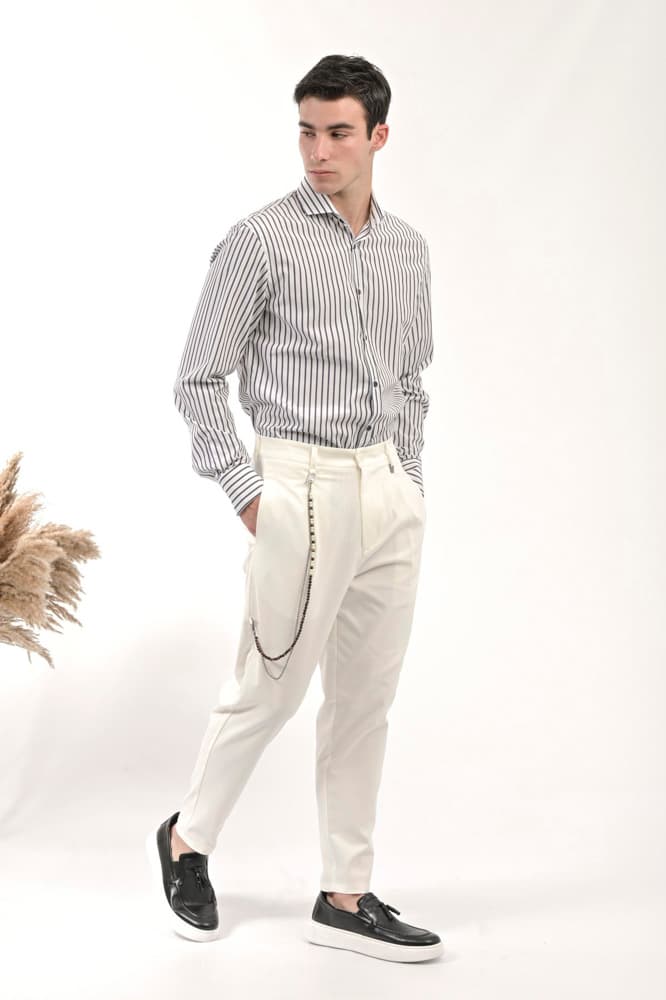 Ανδρικό Παντελόνι Off White Vittorio 24VARESE-OFFWHITE