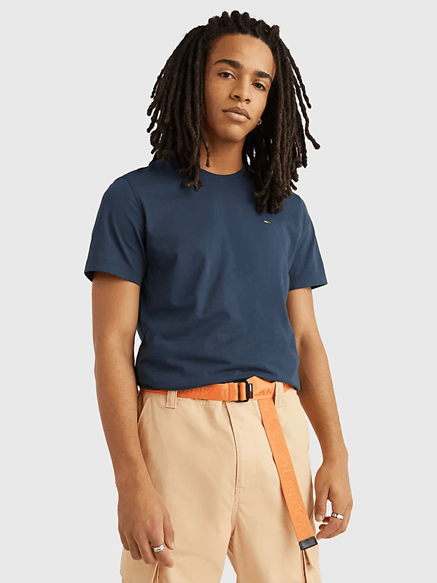 Ανδρικό T-shirt Navy Μπλε Tommy Jeans DM0DM04411-002