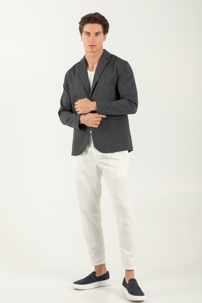 Ανδρικό Σακάκι Μαύρο Vittorio 25GERANO-BLACK