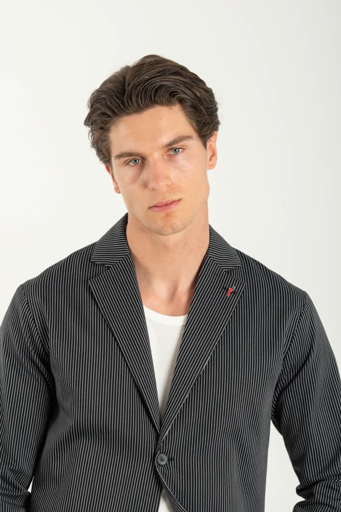 Ανδρικό Σακάκι Μαύρο Vittorio 25GERANO-BLACK